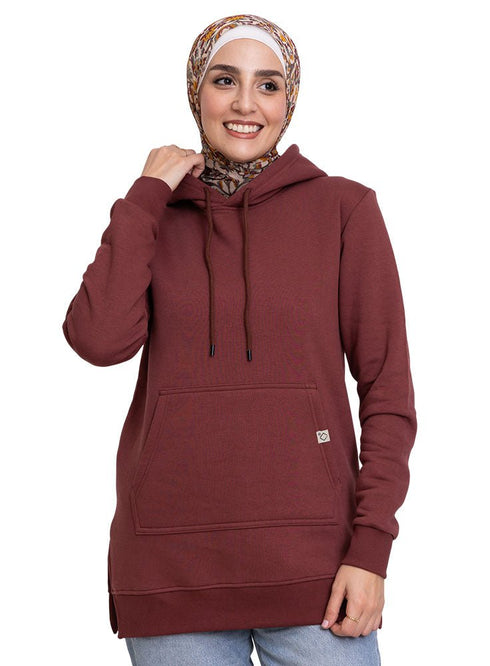 Reddish Brown Hoodie Vent - Khotwh